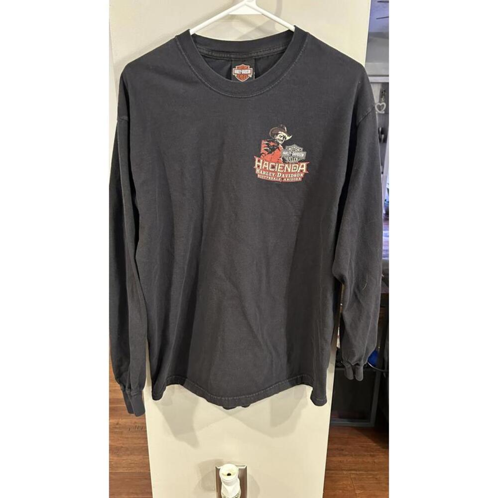 Harley-Davidson Hacienda Long Sleeve T-Shirt Black Large